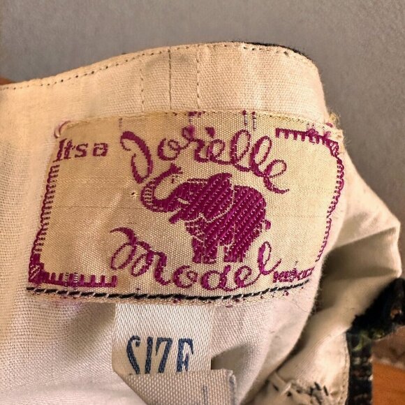 Vintage 50s Jorelle Model Dress Full Skirt Strapless Sequins - Picture 12 of 16